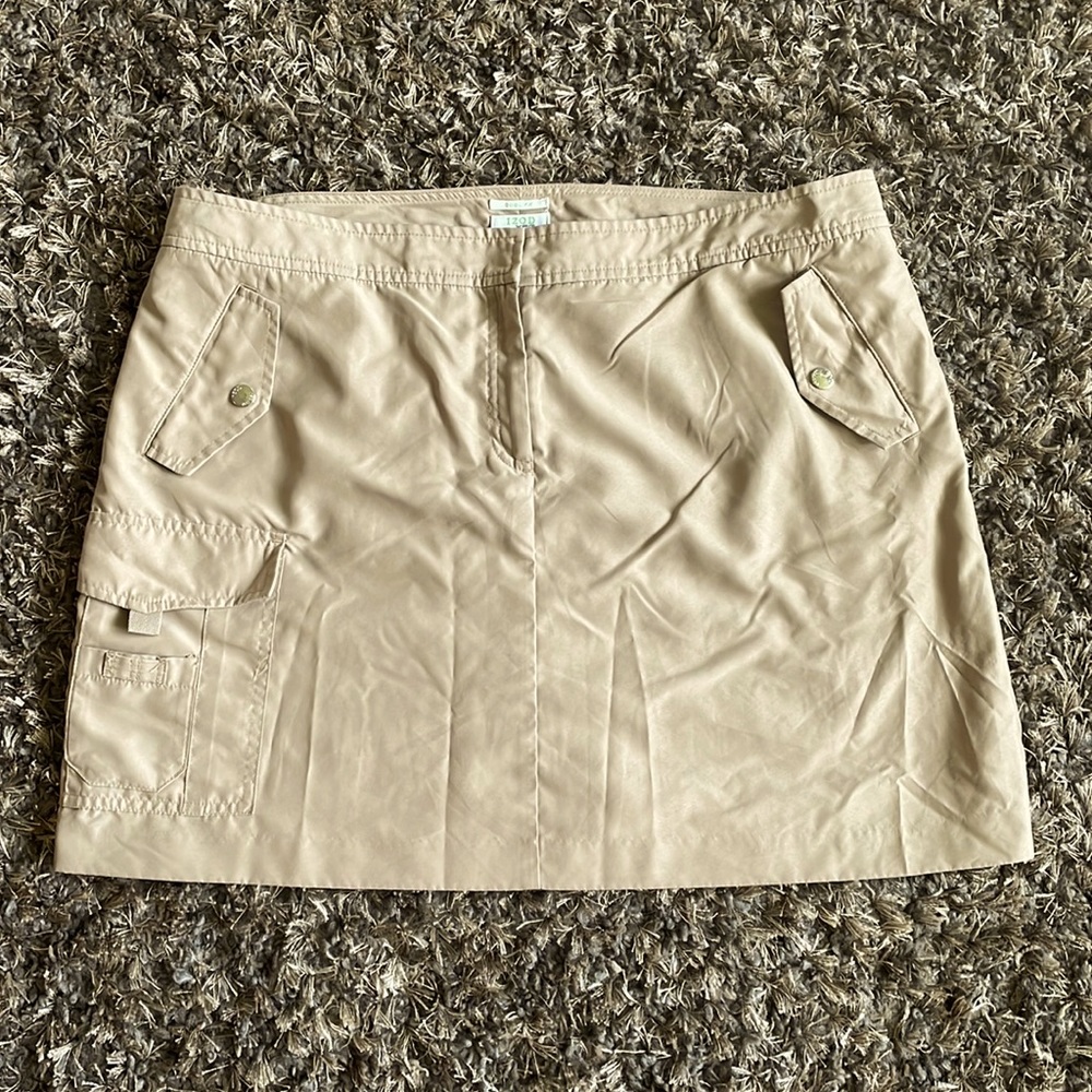 Izod Cool FX Khaki Golf Skort Womens 16